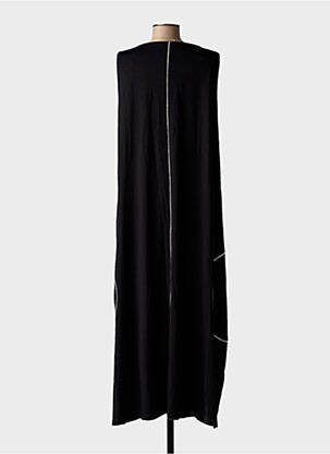Robe longue sans manche sans manche noir OZAI N KU femme
