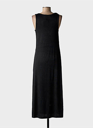 Robe mi-longue manches courtes manches courtes noir NICE THINGS femme