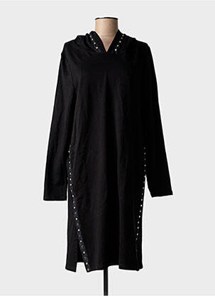 Robe mi-longue manches longues manches longues noir AN II VITO femme