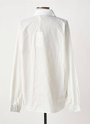 Chemisier coupe droite manches longues blanc LAMIAR femme