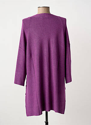 Pull tunique stretch manches 3/4 violet MASAI femme