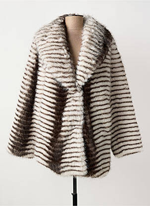 Manteau court coupe droite sans capuche marron ALEX.MAX femme