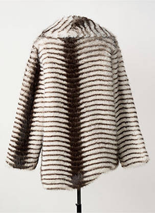 Manteau court coupe droite sans capuche marron ALEX.MAX femme