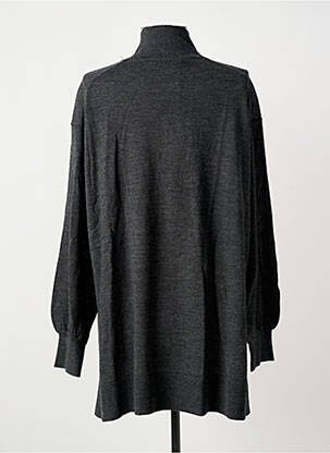 Pull col roulé tissage chiné manches longues gris MASAI femme