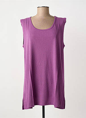 Débardeur stretch sans manche violet MASAI femme
