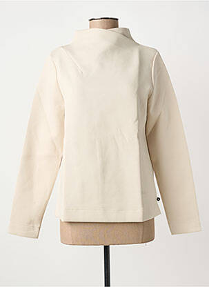 Sweat-shirt stretch manches longues beige YEST femme