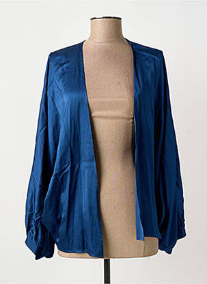 Veste chic col v bleu MÊME ROAD femme