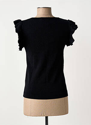 Top stretch manches courtes noir ESQUALO femme