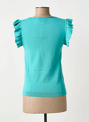 Top stretch manches courtes bleu ESQUALO femme