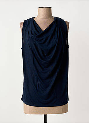 Top stretch sans manche bleu NICE THINGS femme