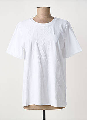 T-shirt coupe droite manches courtes blanc CIVICO 1 femme