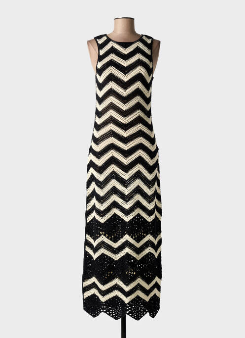 Robe longue sans manche sans manche noir ESQUALO femme