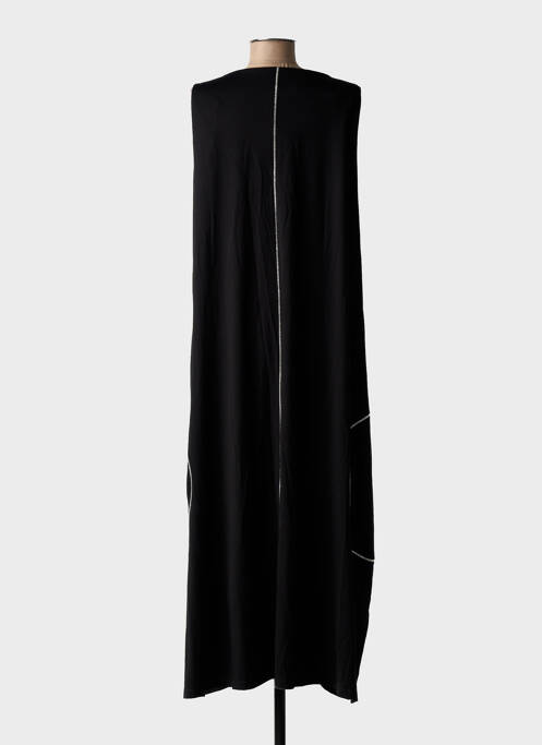 Robe longue sans manche sans manche noir OZAI N KU femme