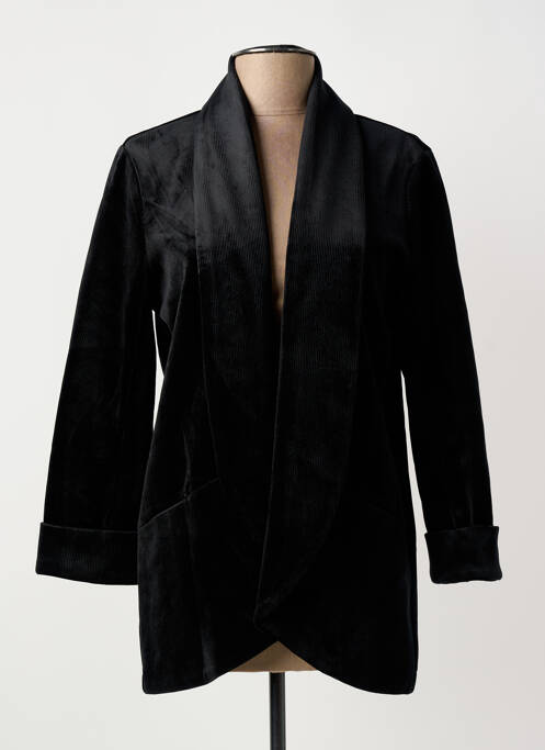 Blazer col châle noir TRAFFIC PEOPLE femme