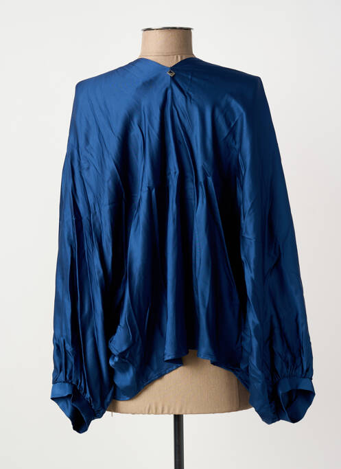 Veste chic col v bleu MÊME ROAD femme