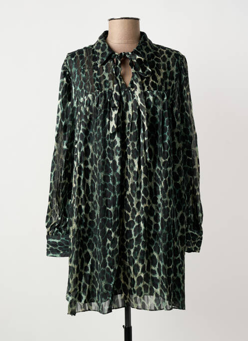 Robe courte vert TRAFFIC PEOPLE femme