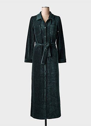 Robe longue manches longues manches longues vert NICE THINGS femme