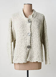 Gilet manches longues coupe cintrée beige GRIZAS femme