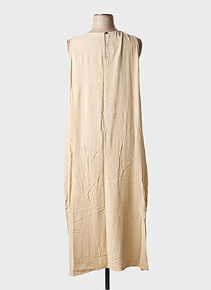 Robe longue sans manche sans manche beige MAT. femme