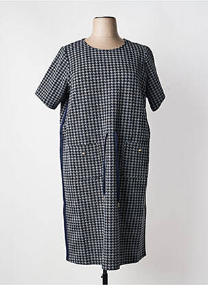 Robe mi-longue manches courtes manches courtes gris YESTA femme