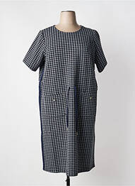 Robe mi-longue manches courtes manches courtes gris YESTA femme