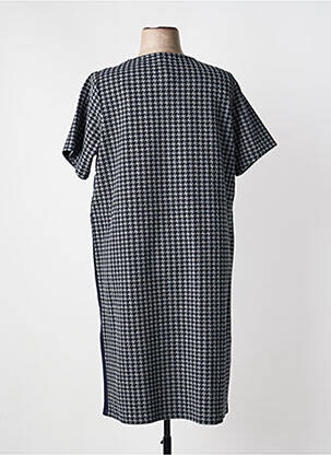Robe mi-longue manches courtes manches courtes gris YESTA femme