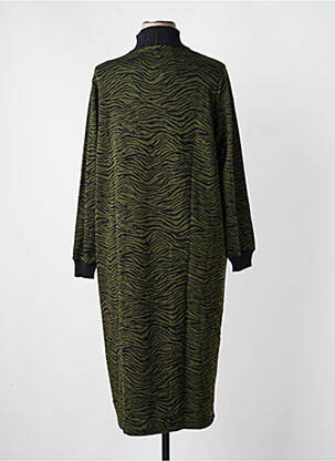 Robe pull stretch manches longues vert YESTA femme