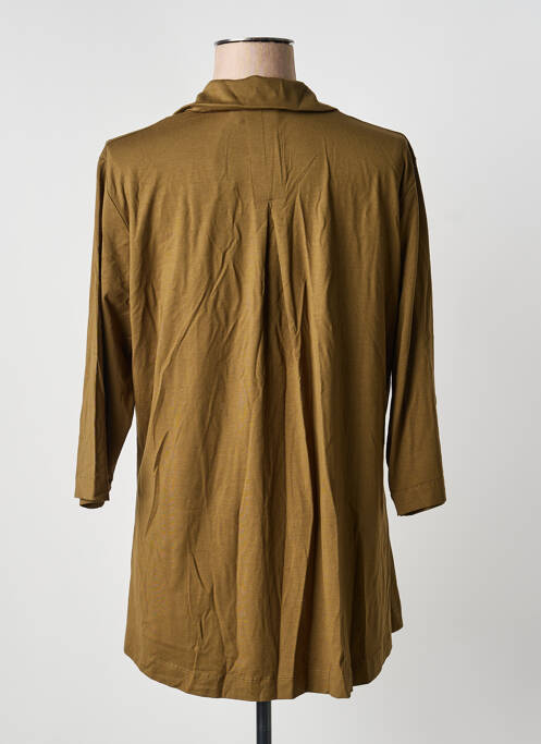 T-shirt col v manches 3/4 vert MASAI femme