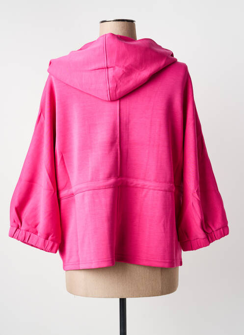 Veste casual col rond rose YEST femme