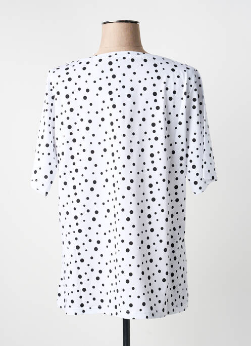 T-shirt manches mi-longues manches courtes blanc SOPHIA femme