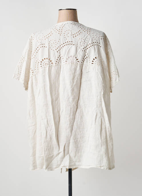 Tunique manches courtes beige PIMENT ROUGE femme