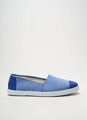 Espadrilles bout rond talon plat jusqu'à 3cm bleu HEINE femme