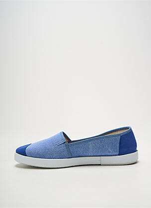 Espadrilles bout rond talon plat jusqu'à 3cm bleu HEINE femme