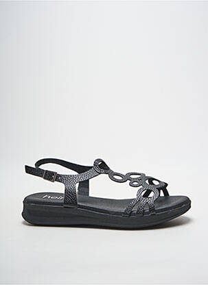 Sandales/nu pieds fermeture boucle(s) talon plat jusqu'à 3cm noir HEINE femme