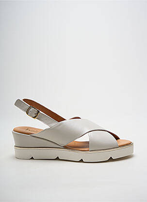 Sandales/nu pieds fermeture boucle(s) talon de 4 à 6cm gris HEINE femme