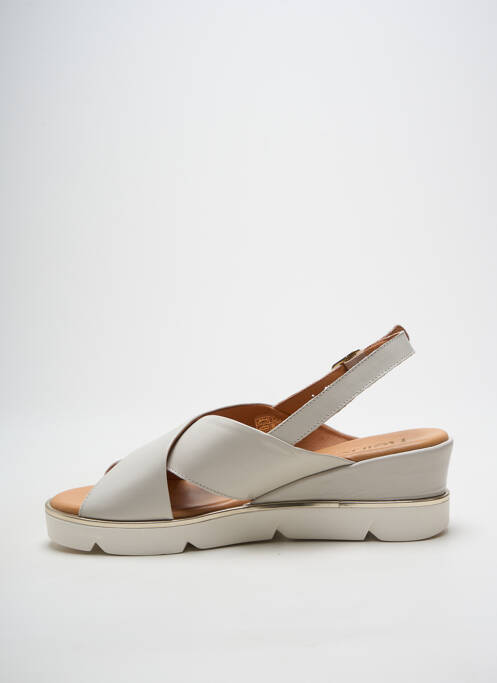 Sandales/nu pieds fermeture boucle(s) talon de 4 à 6cm gris HEINE femme