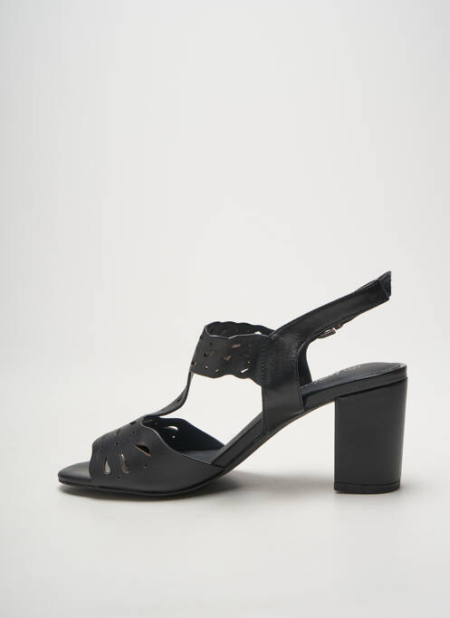 Sandales/Nu pieds noir HEINE femme