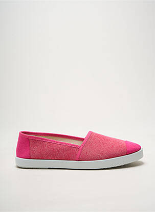 Espadrilles bout rond talon plat jusqu'à 3cm rose HEINE femme