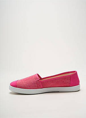 Espadrilles bout rond talon plat jusqu'à 3cm rose HEINE femme
