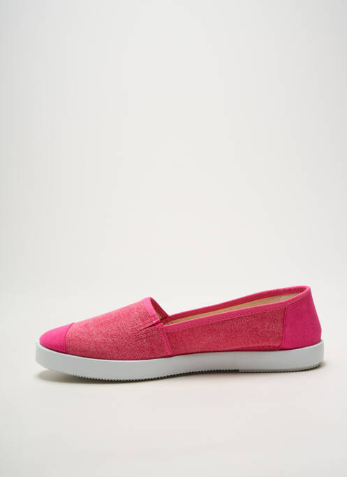 Espadrilles bout rond talon plat jusqu'à 3cm rose HEINE femme
