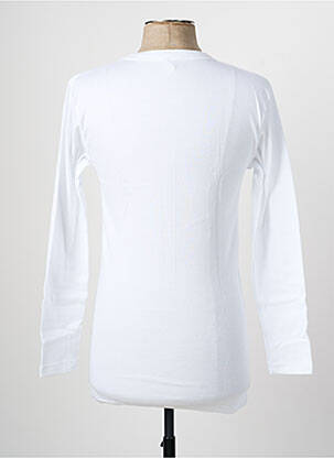 T-shirt stretch manches longues blanc MOULIN NEUF homme