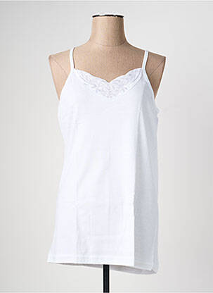 Top/caraco bretelles élastiquées blanc TRIANGLE D'OR femme