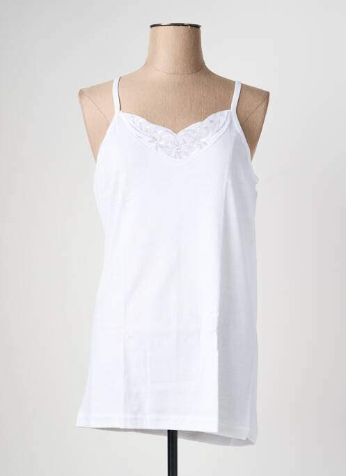 Top/caraco bretelles élastiquées blanc TRIANGLE D'OR femme