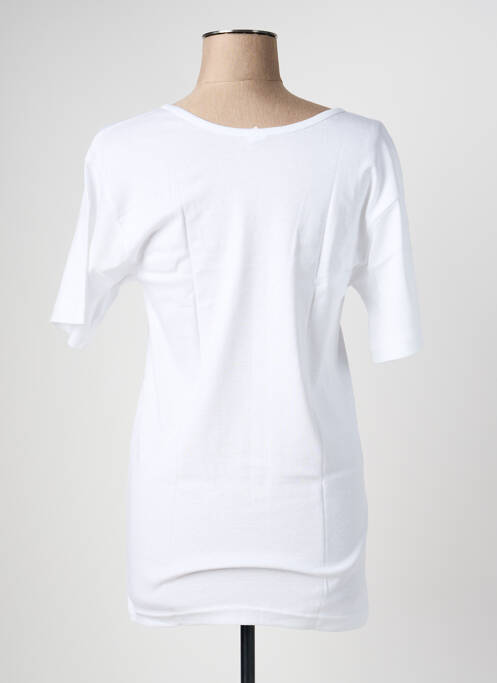T-shirt stretch manches courtes blanc TRIANGLE D'OR femme