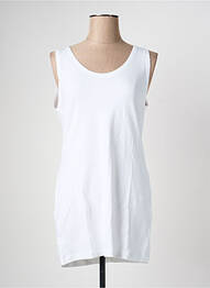Débardeur stretch sans manche blanc ARMOR LUX femme