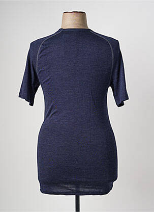 T-shirt stretch manches courtes bleu CON-TA femme