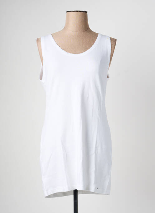 Débardeur stretch sans manche blanc ARMOR LUX femme