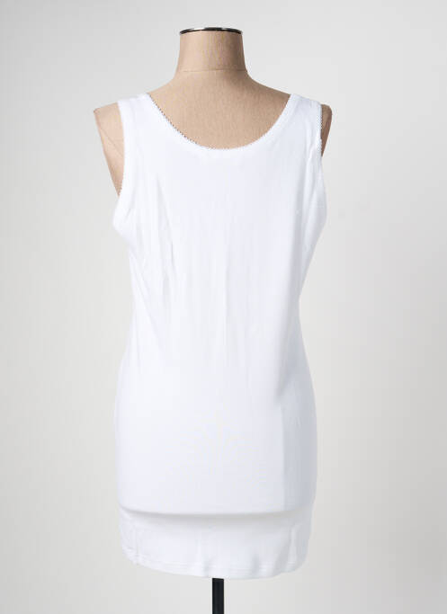 Débardeur stretch sans manche blanc ARMOR LUX femme