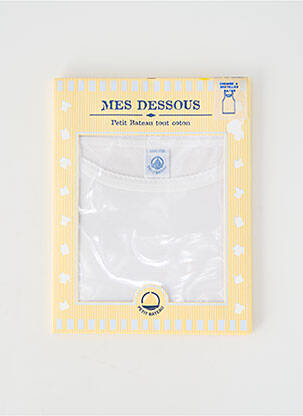 T-shirt blanc PETIT BATEAU fille