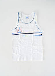 Débardeur stretch sans manche bleu PETIT BATEAU garcon